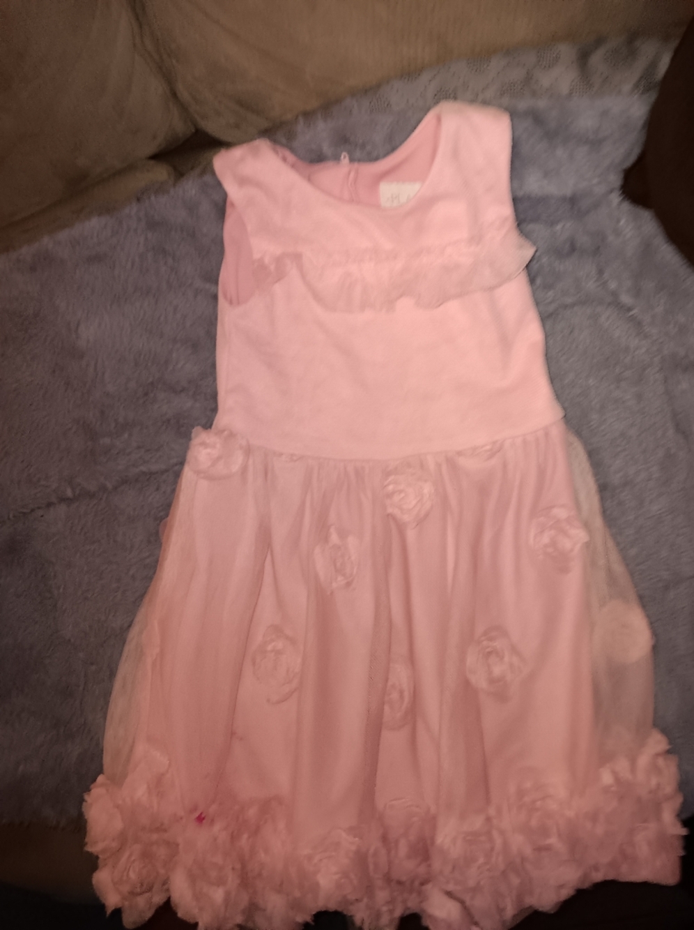 The Children's Place Pink Tulle Rosette Dress
